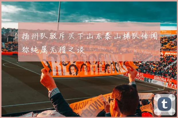 扬州队驳斥买下山东泰山梯队传闻称纯属无稽之谈